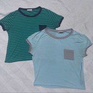 MINT & TEAL STRIPE TEES BUNDLE full tilt, teenbell